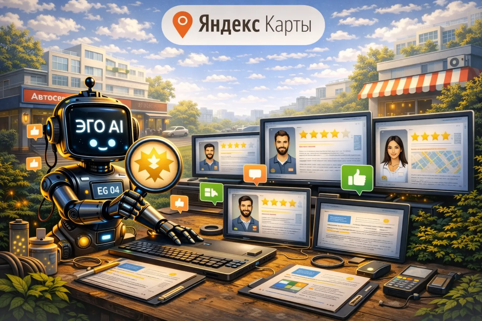 Как отвечать на отзывы в Яндекс Картах с помощью ИИ и не сливать рабочее время команды
