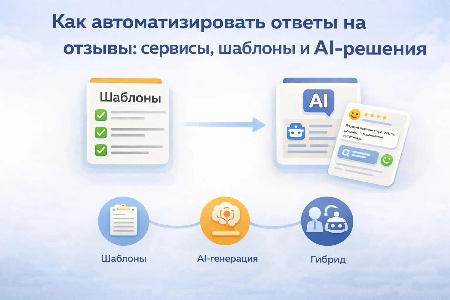 Как автоматизировать ответы на отзывы: сервисы, шаблоны и AI-решения