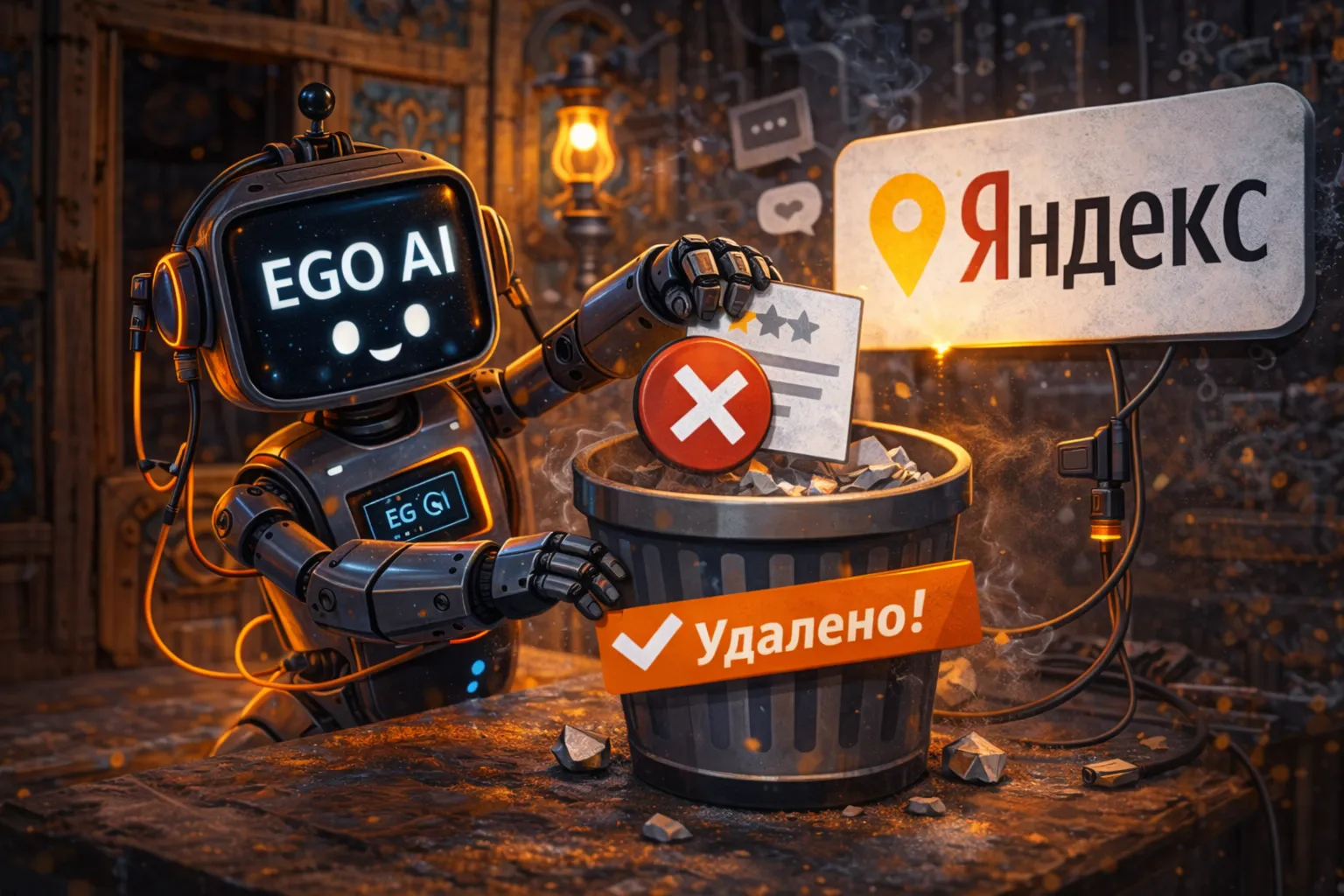 Удаление негативных отзывов с Яндекс Карт