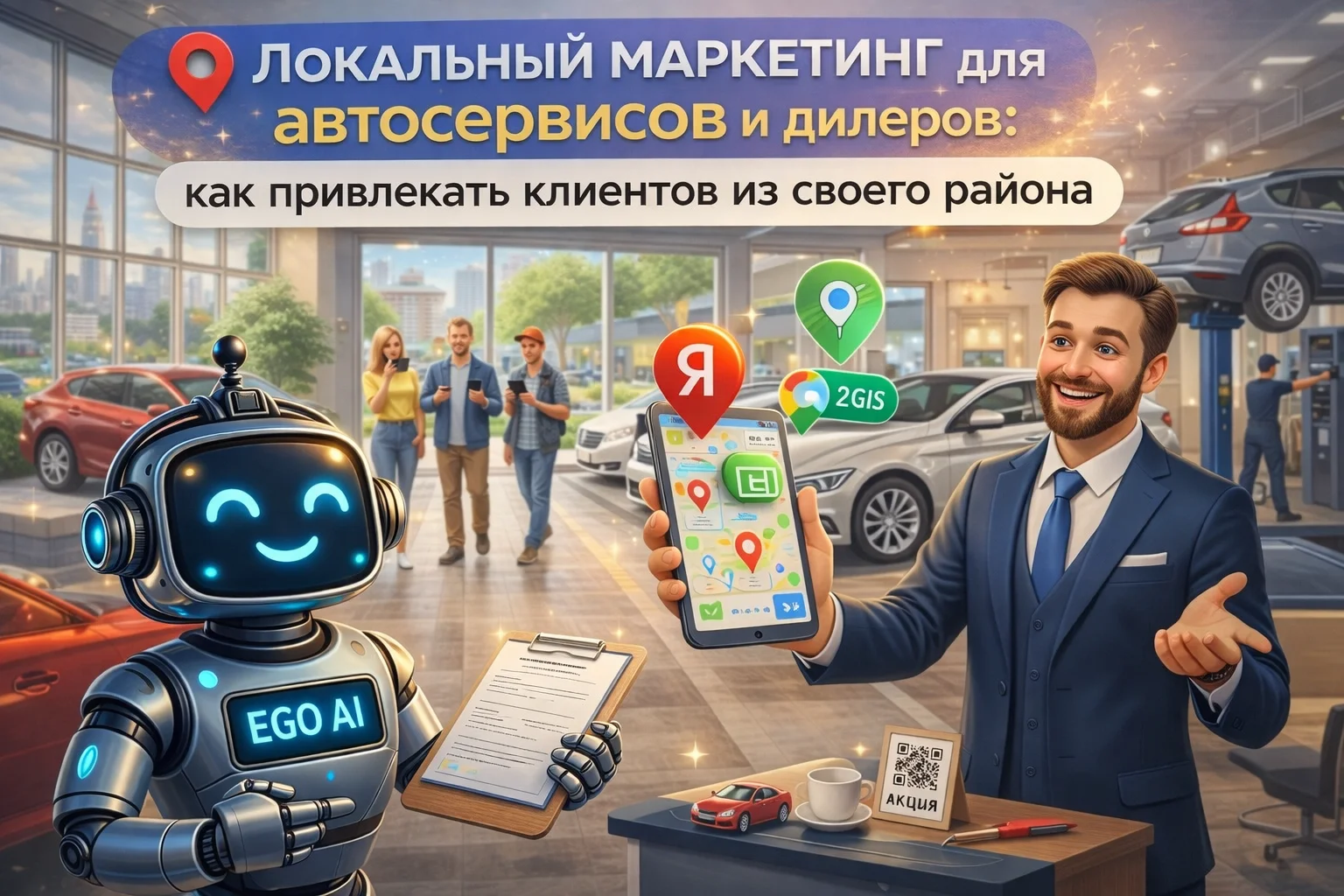 Локальный маркетинг для автосервисов и дилеров: рост заказов поблизости