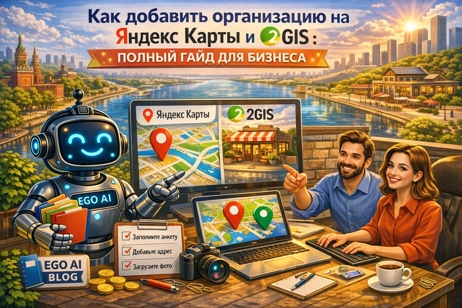 Как добавить организацию на Яндекс Карты и 2ГИС: пошаговая инструкция