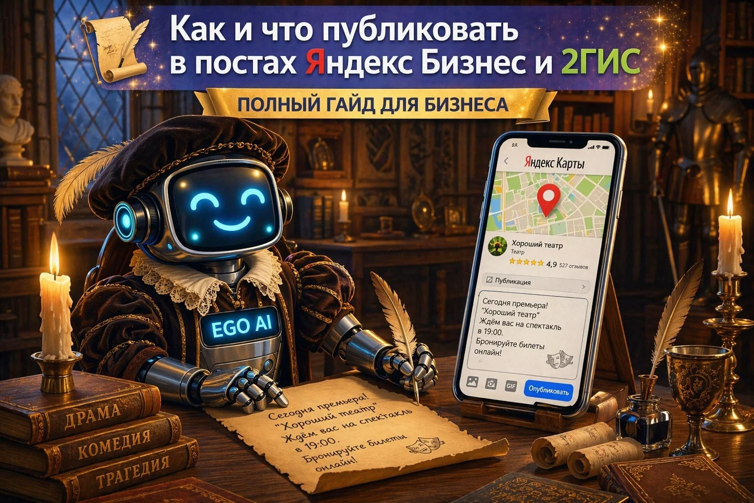 Как публиковать посты в Яндекс Бизнес и 2ГИС: полный гайд