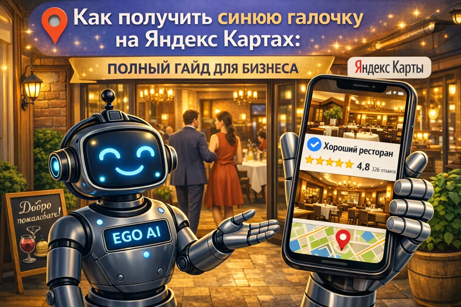 Как получить синюю галочку на Яндекс Картах — полный гайд