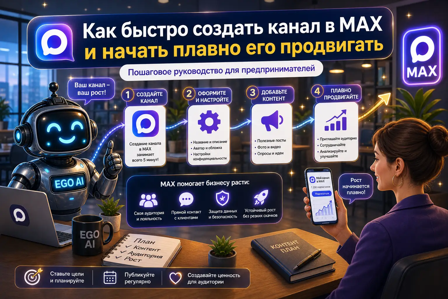 Как создать и продвигать канал в MAX: пошаговая инструкция